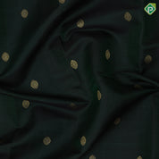 Bottle green gold zari rudraksham butta design red gold zari pichwai painting design high border bridal silk saree