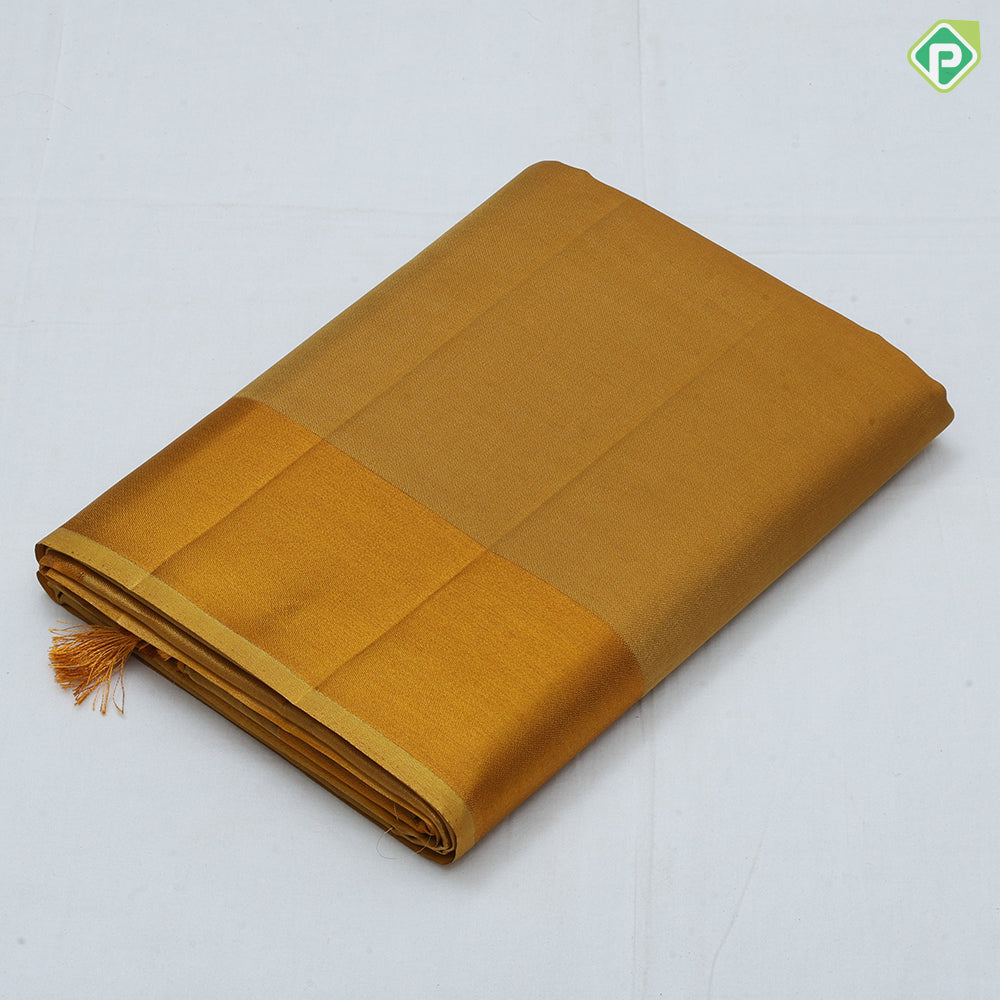 Single color tissue design self color border fancy cotton saree