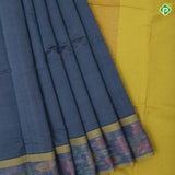 bright shades plain body contrast color border and pallu 9 yards silk cotton saree
