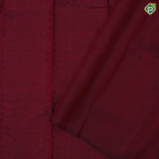 Dark Magenta self mango butta design self gold zari turning border traditional silk saree