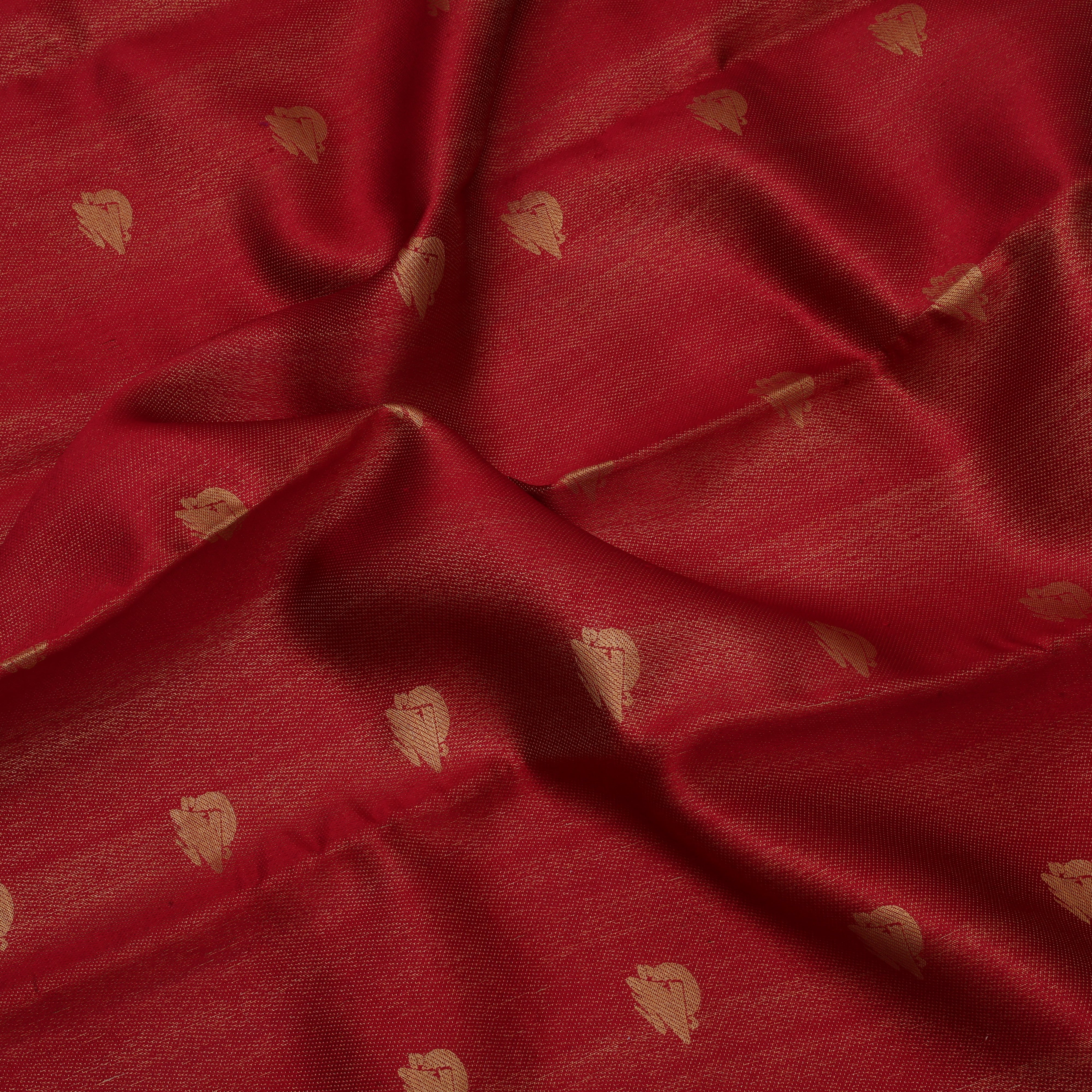 Crimson red gold zari Kailash hills design contrast pista green raising design border trendy signature silk saree