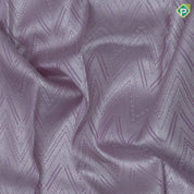 Lavender base silver zari zig zag design self silver zari fancy round border kanchi koora silk saree