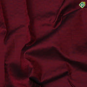 Dark Magenta self mango butta design self gold zari turning border traditional silk saree