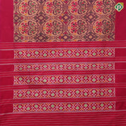 light yellow multi color ikkat design rani pink plain border ikkat design pallu concept ikkat silk saree