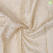 White silver gold zari peacock chakkaram checkered design chilly red silver gold zari parrot and peacock butta line border bridal silk saree