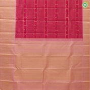 Rose pink gold zari vairaoosi multi color flower meena work butta baby pink gold zari horse butta high border fusion silk saree