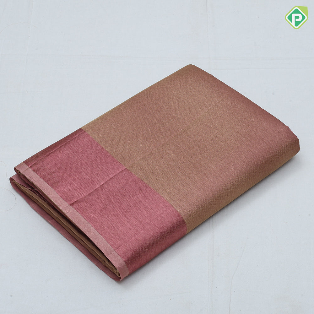 Single color tissue design self color border fancy cotton saree