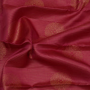 Rani Pink gold zari checkered round butta design nalathamandi painting effect border signature silk saree
