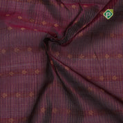 Magenta pink gold zari lines thilagam buttas design rama blue gold zari border silk cotton saree