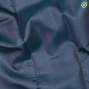 Peacock blue silver gold zari tissue design self edge peacock butta border grand bridal silk saree