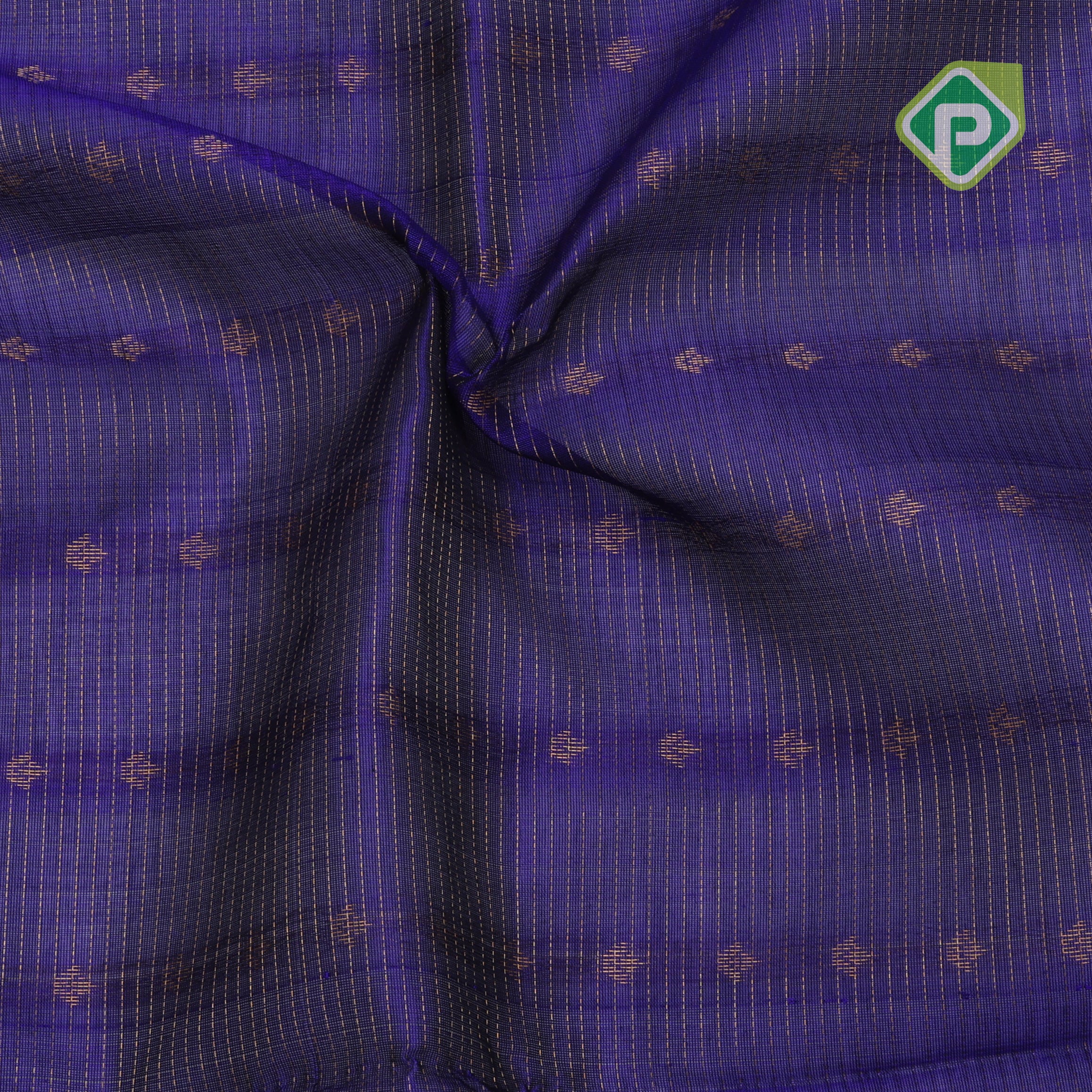 Robin blue gold zari lines thilagam buttas design cream white gold zari border silk cotton saree