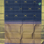 Iron Grey Bavanji Border Exclusive Wedding Silk Saree