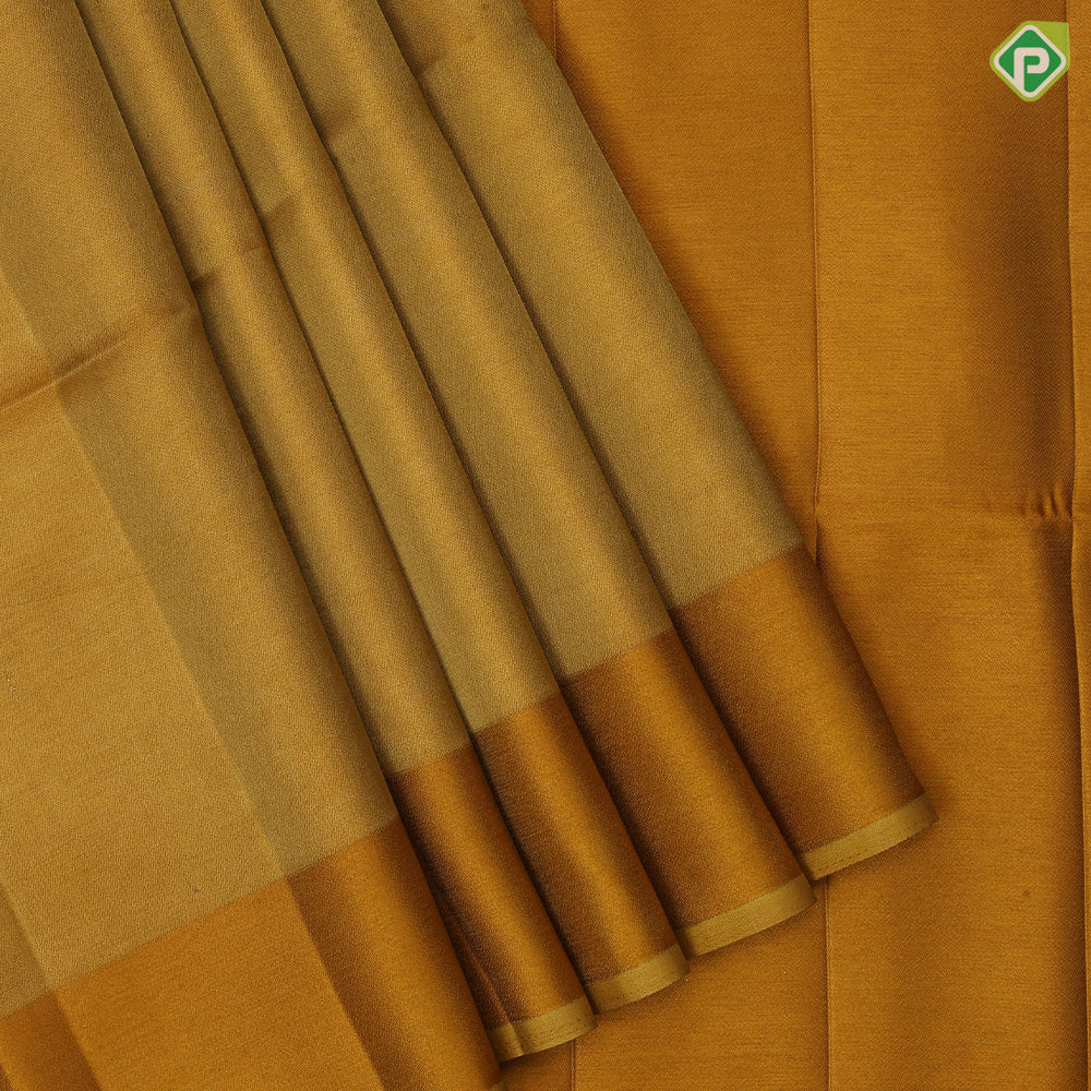 Single color tissue design self color border fancy cotton saree