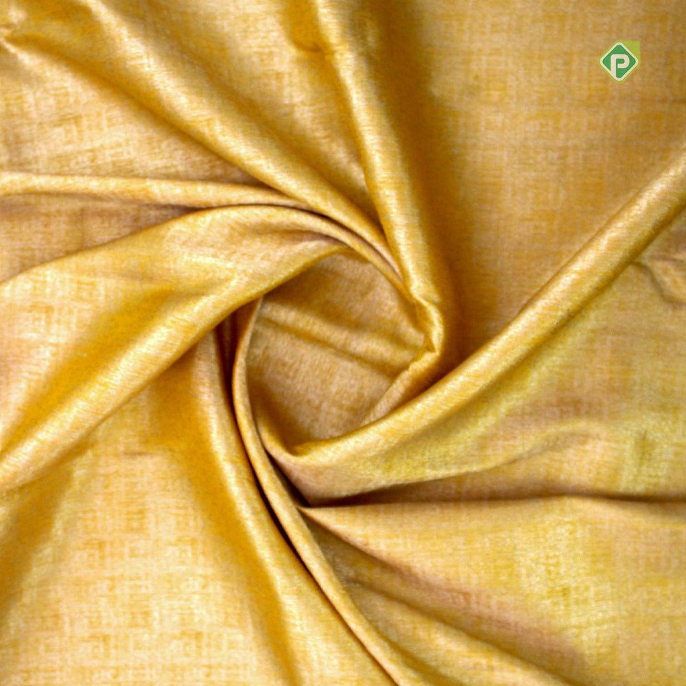 Mustard Gold With Blueish Grey With Silver Zari Fancy Border Pure Trendy Design Silk Saree