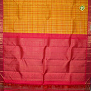 Corn Yellow Peacock Butta Motifs Border Bridal Silk Saree