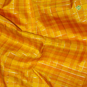 Corn Yellow Peacock Butta Motifs Border Bridal Silk Saree