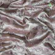 Thunder Grey Self Thread Embossed Border Trendy Designer Silk Saree