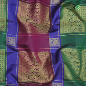 Tricolor Doll Butta Motifs Without Border Trendy Designer Silk Saree
