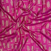 Beetroot Pink With Small Mayilkan Design Border Exclusive Grand Bridal Silk Saree
