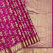 Beetroot Pink With Small Mayilkan Design Border Exclusive Grand Bridal Silk Saree