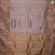 Onion Pink Silver Zari Louie Viton Signature Edition Silk Saree