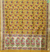 Corn Yellow Colour Jamdhani Work Trendy Banaras Silks Saree