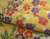 Corn Yellow Colour Jamdhani Work Trendy Banaras Silks Saree
