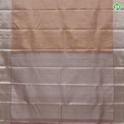 Lilac gold zari tissue fancy arch design self silver zari peacock butta lines border grand tissue silk saree