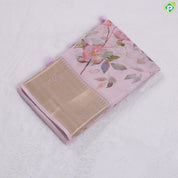 Apple Green With Multi Colour Flower bunch Printed design Fancy cotton saree