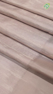 Light Lavender Silver Thread Work Gold Zari Meena Work Border Fancy Trendy Silk Saree
