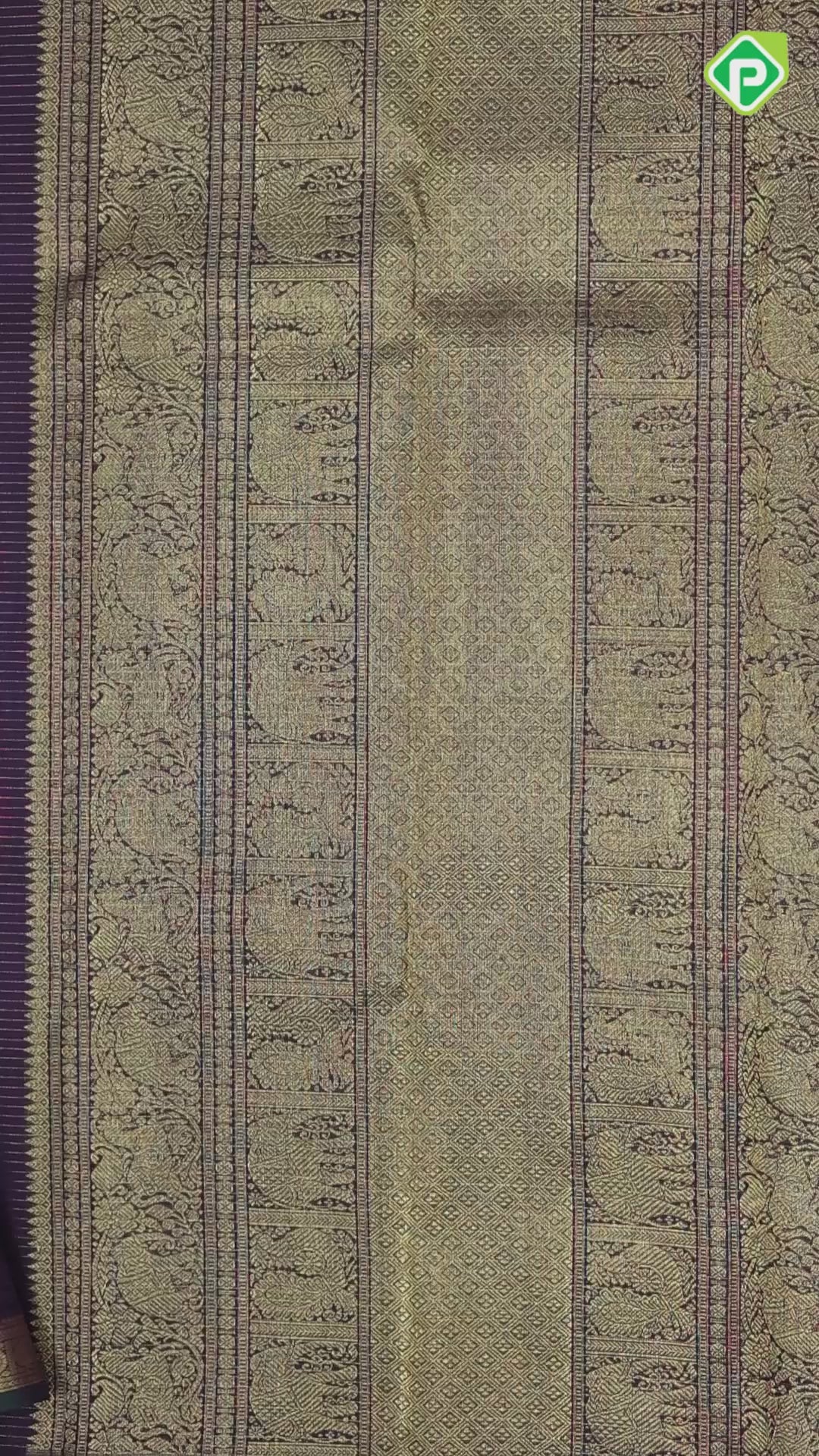 Wine Colour Gold Zari Vairaoosi Lines Small Flower Butta Design Self Colour Chagaram Border Design Traditional Silk Saree