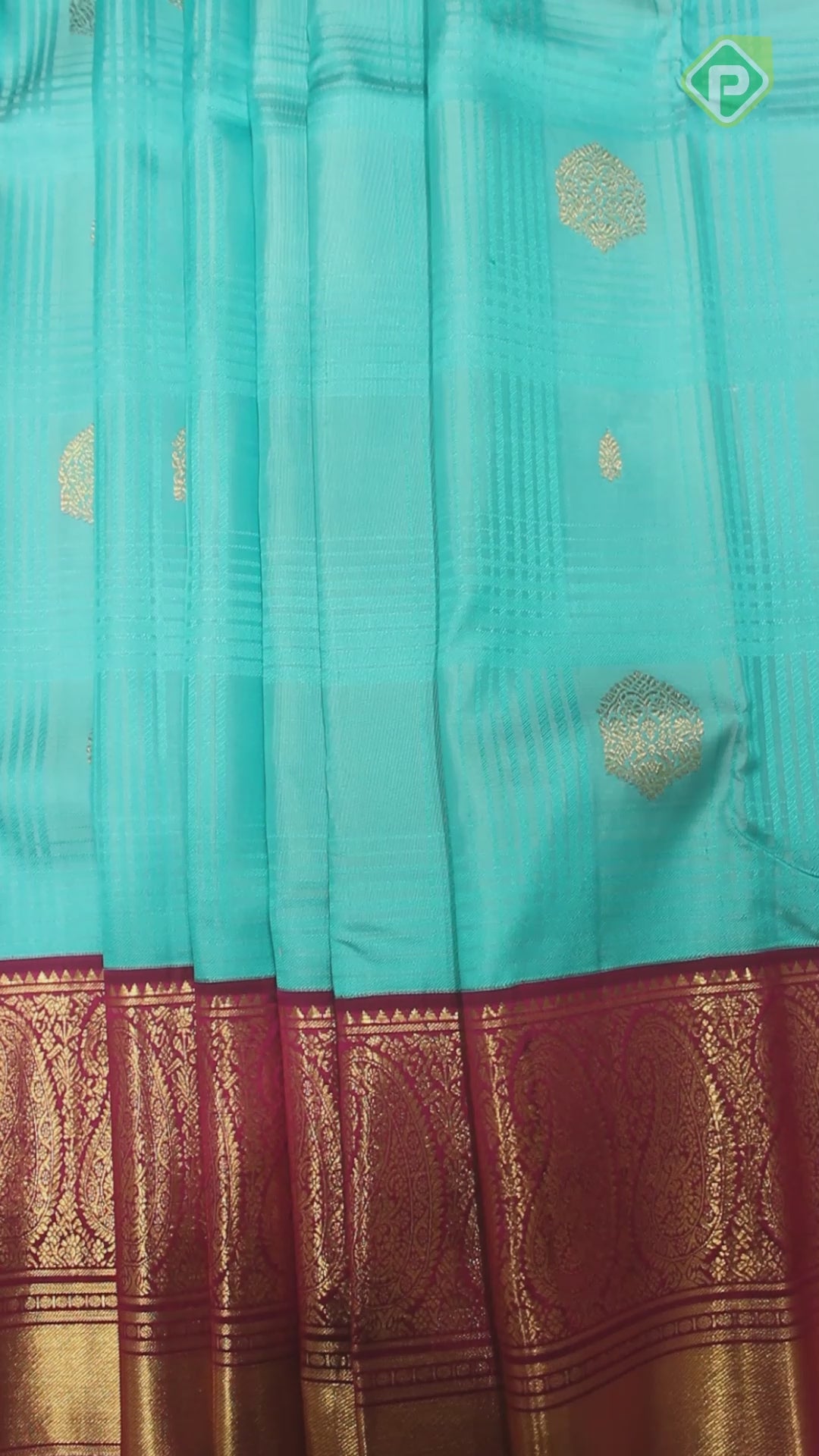 Rexsona Green With Purple Pink Gold Zari Mango Design Border Traditional Silk Saree