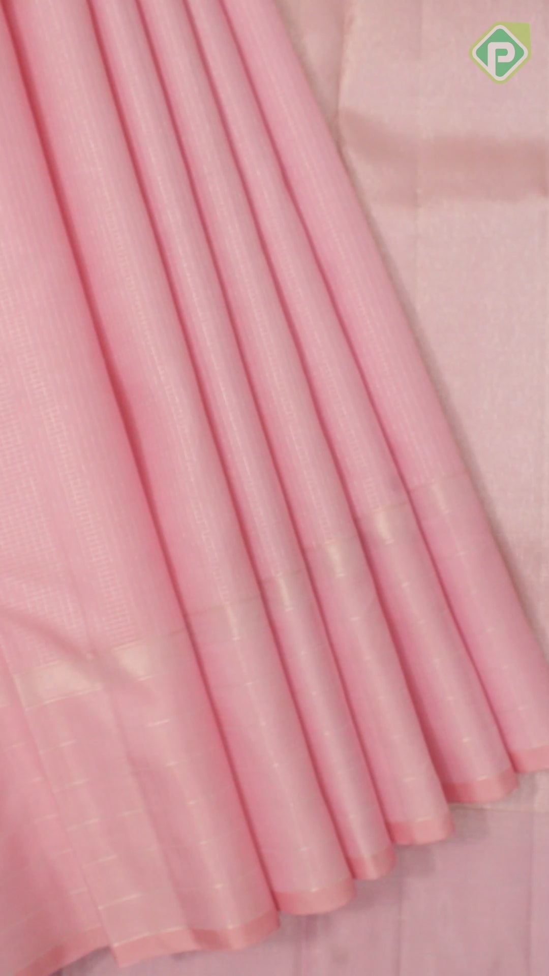 Peach Pink Gold Zari With Self Color Border traditional Silk Saree