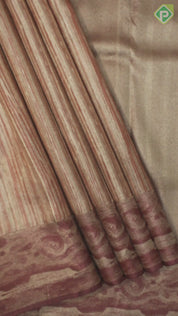 Dusty Pink Silver Gold Zari With Dark Onion Pink Border Fancy Trendy Silk Saree