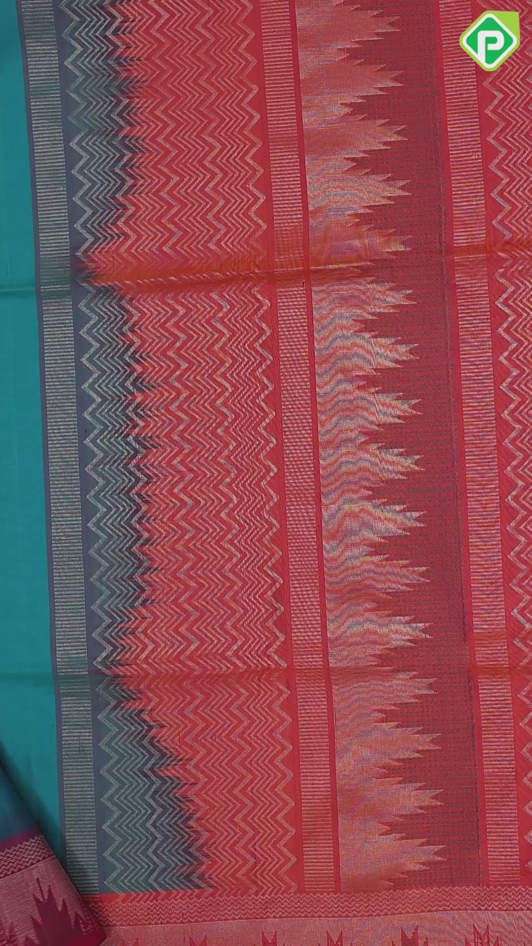 Tomato red silver zari silk thread fancy butta mustard yellow silver zari temple border soft silk saree