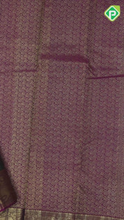 Bottle Green Gold Zari Small Checks Chagaram Butta Magenta Colour Elephant Yali Border Design Traditional Silk Saree