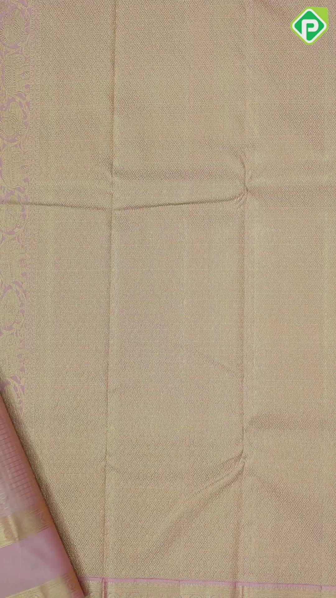 peach gold zari solid zari kattam checks design self gold zari rettapet border koorai silk saree
