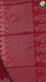 Purple group honey drop meena work butta design self gold zari meena work rangoli border soft silk saree