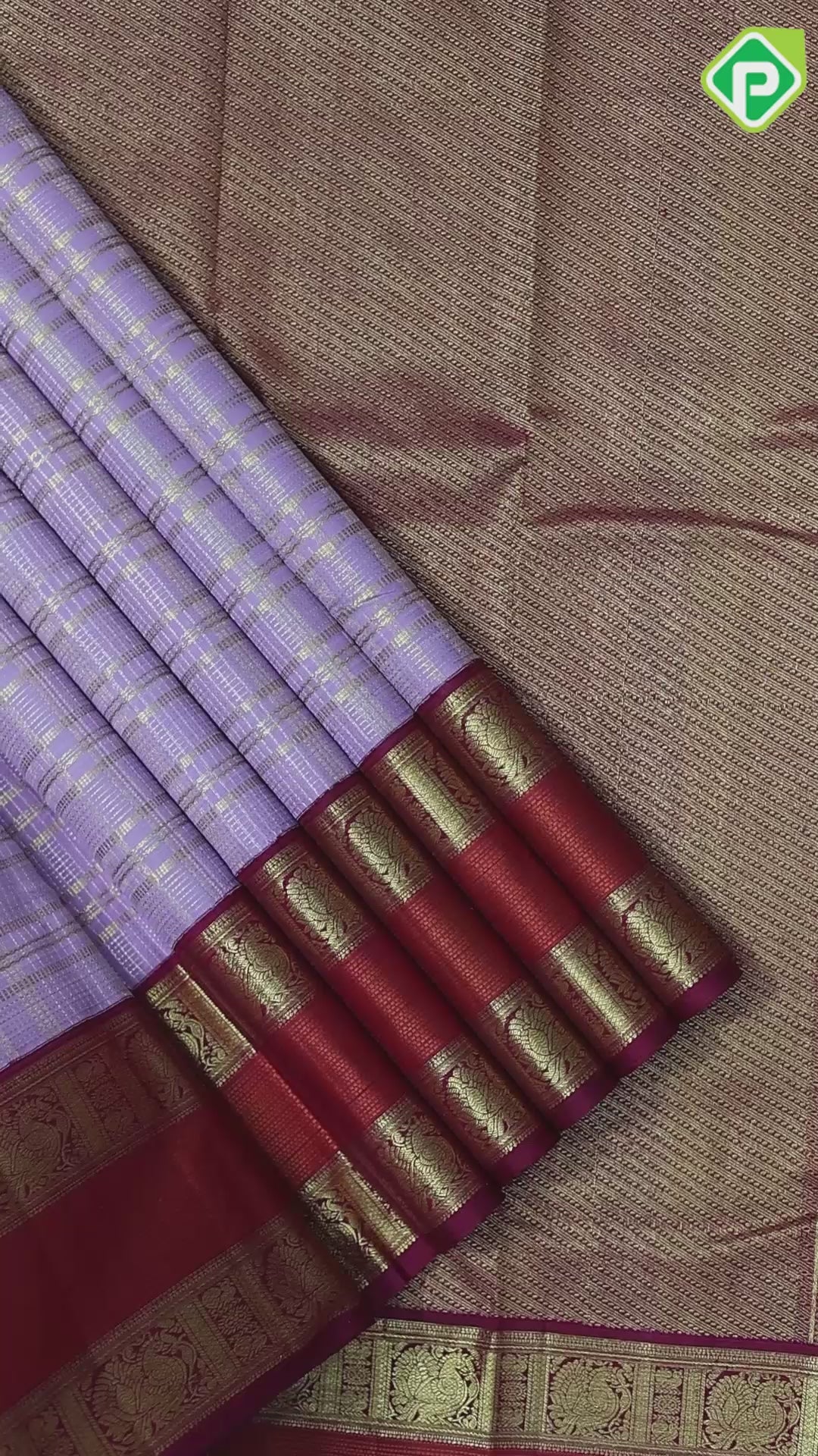 Candy pink silver gold zari thick lines and checks rani red gold zari rettapet mid orange border traditional silk saree