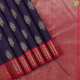 Brinjal Purple Brown Colour With Gold Zari Panchadeep Butta Motifs Design And Purple Pink With Gold Zari Red Silk Thread Combo Vanasingaram Border Traditional Signature Silk Saree