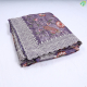 Dark lavender With Multi Colour Tissue Crush Embroidery Fancy Cotton Saree-Lavender 