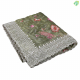 Army Green With Multi Colour Tissue Crush Embroidery Fancy Cotton Saree-Army Green
