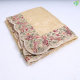 Cream Yellow With Small Rose Buds Tissue Crush Embroidery Fancy Cotton Saree-Cream Yellow