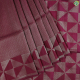 Purple Brown With Gold Zari Small Checked Window Panel Design And Self Colour With Gold Zari Triangle Design Border Soft Silk Saree-Purple Brown