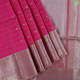 Rose Pink  With Beige Colour silk Thread Grouped Stripes Small Silver Gold Zari Flower Butta Design And Beige With Silver And Gold Zari Lines Border Soft Silk Saree-Rose Pink