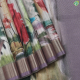 Dark lavender With Multi Colour Nature Scenery Artistic Design And Self Colour With Gold Zari Border Digital Print Fancy Saree  -Dark Lavender