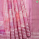 Rose Pink With Multi Coloring And Checks Dual Effect Design And Self Colour With White Colour Play Icon Lines Border Digital Print Fancy Saree -Rose Pink