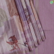 Lavender With Multi Colour Modern Water Painting Graph Design And Self Colour With Gold Zari Edge Border Digital Print Fancy Saree-Lavender 