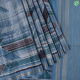 Rama Blue With Tricolor Modern Art Water Painting Design And Self Colour Gold Zari Edge border Digital Print Fancy Saree