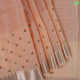 Peach With Gold Zari Checked Window Panel Design And Self Colour Red And Yellow With Leaves Flower Embroidered Gold Zari Temple Border Fancy Cotton Saree
